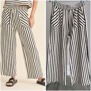 Mint+Major Knit Striped Pants Large NWT